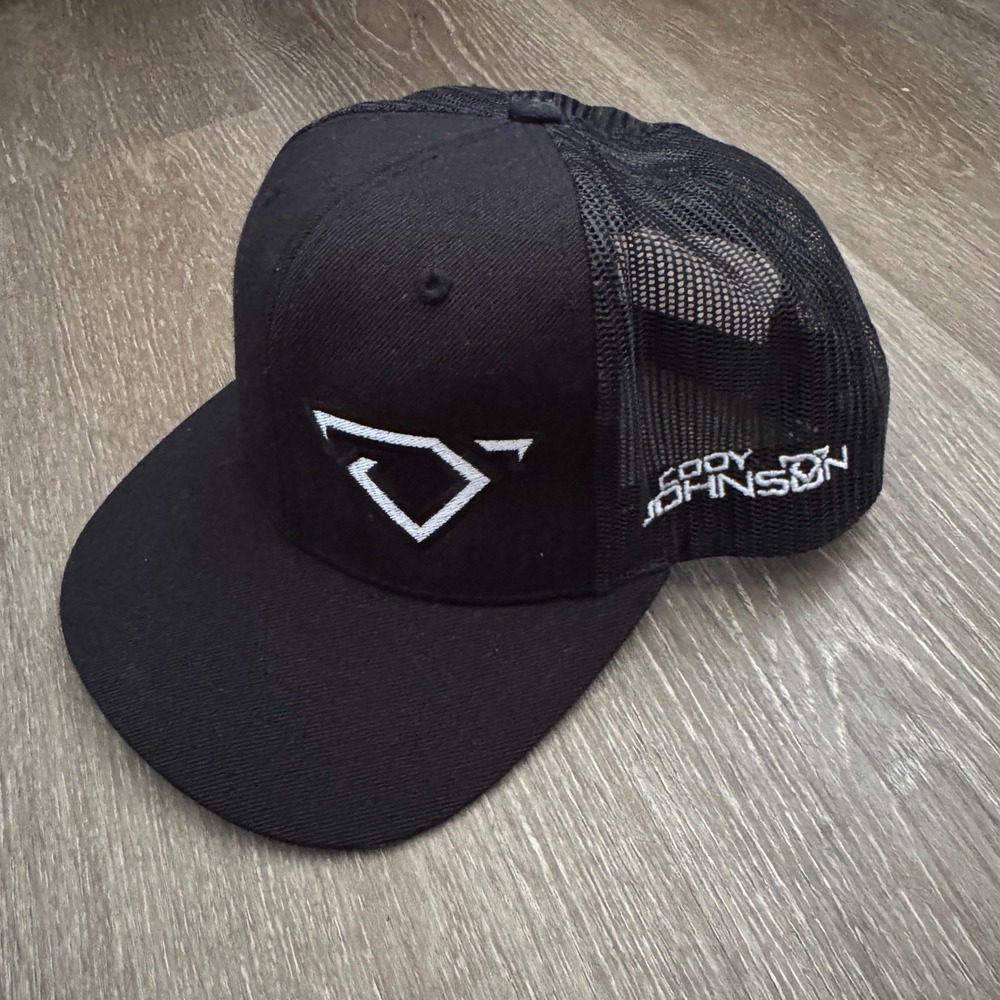 Richardson Cody Johnson Hat Mens OSFA Black Trucker Snapback Logo Cap 511